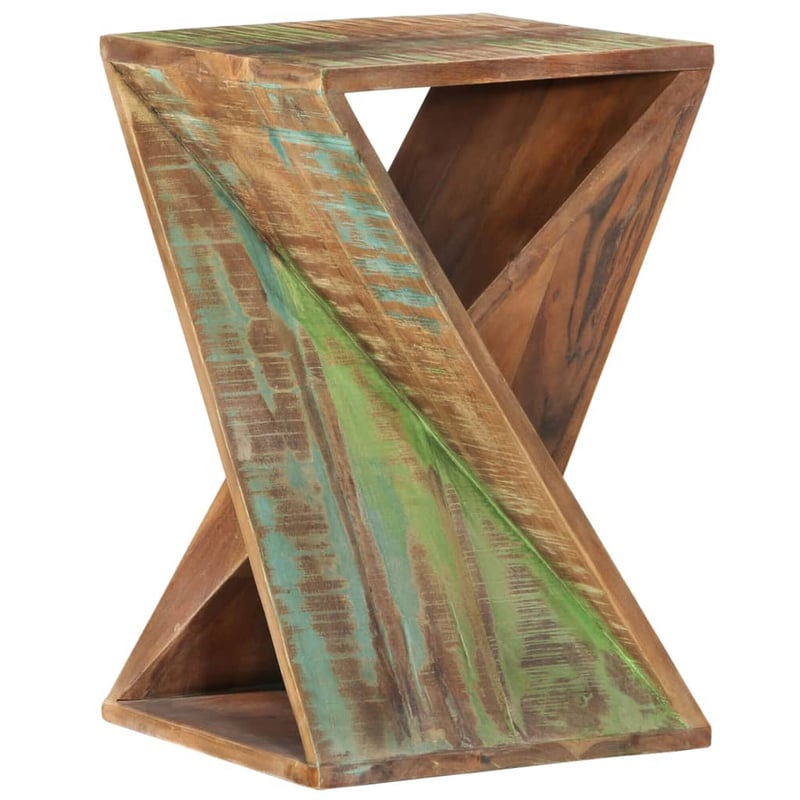vidaXL tömör újrahasznosított fa kisasztal 35x35x55 cm