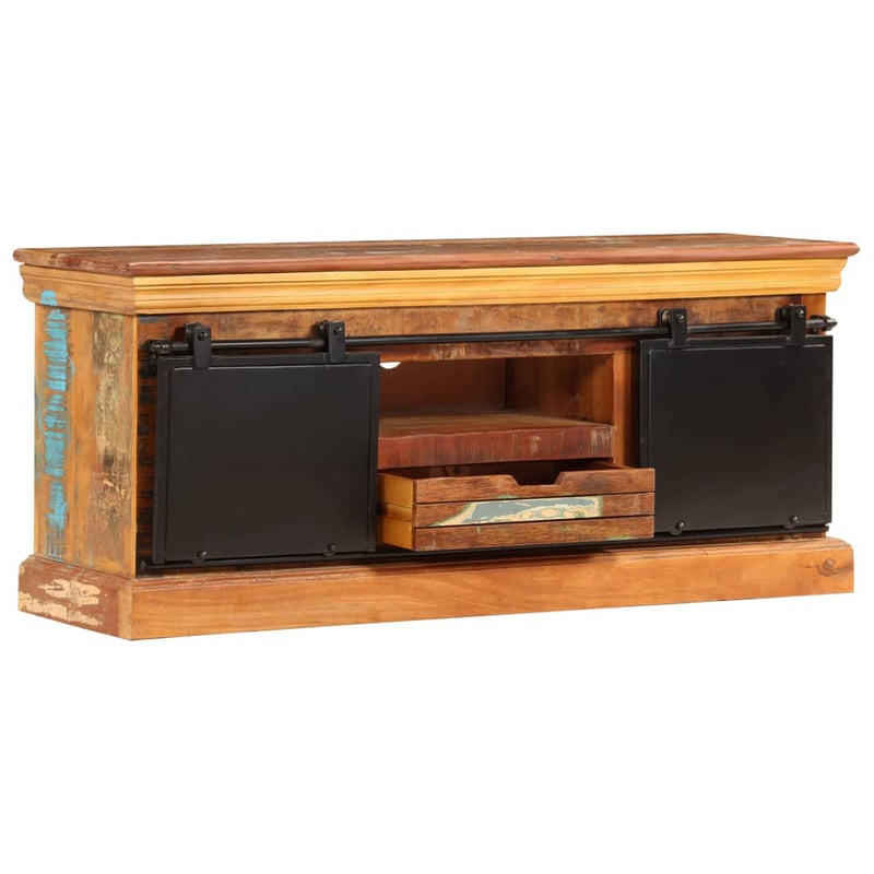 vidaXL tömör újrahasznosított fa TV-szekrény 110x30x45 cm