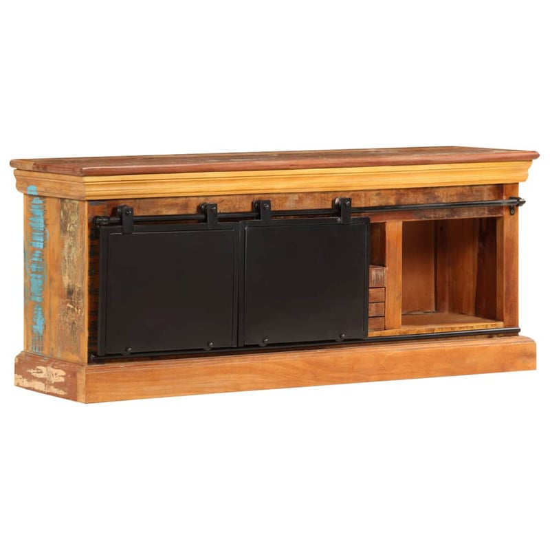 vidaXL tömör újrahasznosított fa TV-szekrény 110x30x45 cm