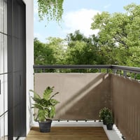 vidaXL tópszínű erkélyparaván 90x800 cm oxford poliészter 2