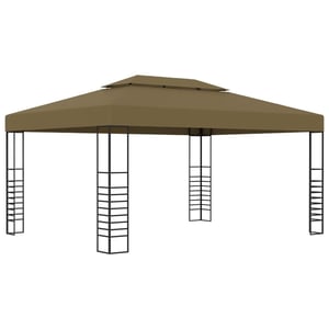 Záhradný altánok vidaXL 180 g/m² – taupe – 3x4 m