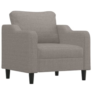 Látkové kreslo vidaXL – taupe – šírka sedadla 60 cm