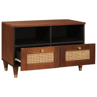 vidaXL TV szekrény fiókkal mangófából 70x33,5x46 cm barna 2