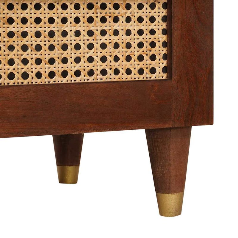 vidaXL TV szekrény fiókkal mangófából 70x33,5x46 cm barna
