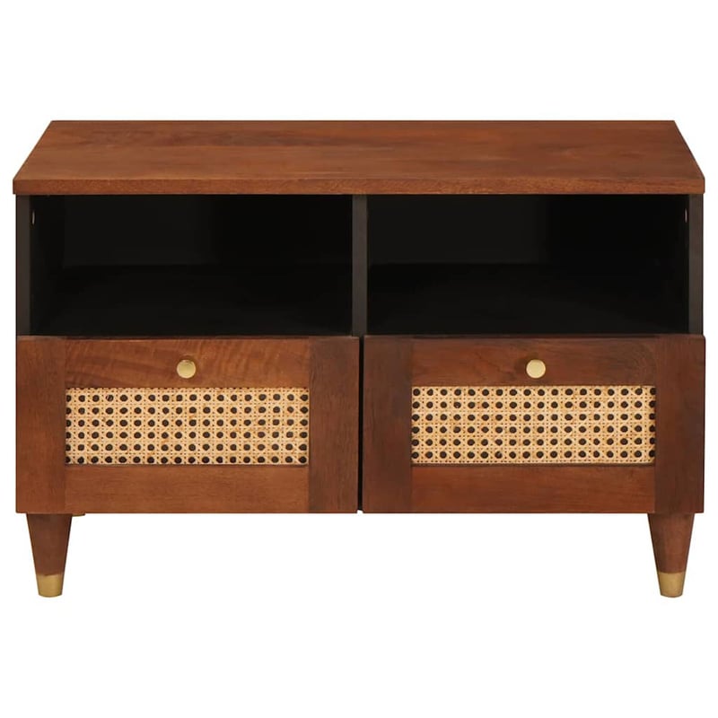 vidaXL TV szekrény fiókkal mangófából 70x33,5x46 cm barna