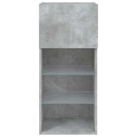 vidaXL TV-szekrény LED-világítással betonszürke 2 db 40,5x30x90 cm 9