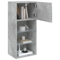 vidaXL TV-szekrény LED-világítással betonszürke 2 db 40,5x30x90 cm 5