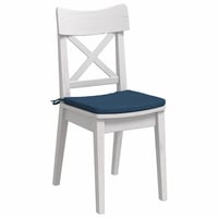 vidaXL Ülőpárna 4 db Kék Szövet 40x40x3 cm Székpárna Szett Dekoratív Párnák Székre 3