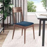 vidaXL Ülőpárna 4 db Kék Szövet 40x40x3 cm Székpárna Szett Dekoratív Párnák Székre 4