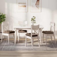 vidaXL Ülőpárnák 4 db Barna 45x45x12 cm szövetből 2