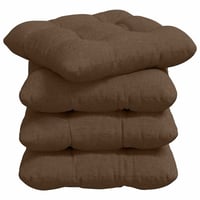 vidaXL Ülőpárnák 4 db Barna 45x45x12 cm szövetből 1