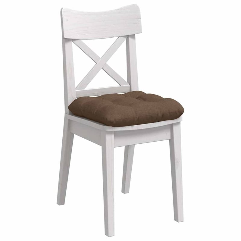 vidaXL Ülőpárnák 4 db Barna 45x45x12 cm szövetből