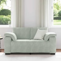 vidaXL világosszürke bársony loveseat kanapé 160x77x82 cm 3