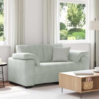vidaXL világosszürke bársony loveseat kanapé 160x77x82 cm 2