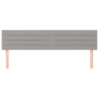 vidaXL világosszürke szövet fejtámla 160 cm 3