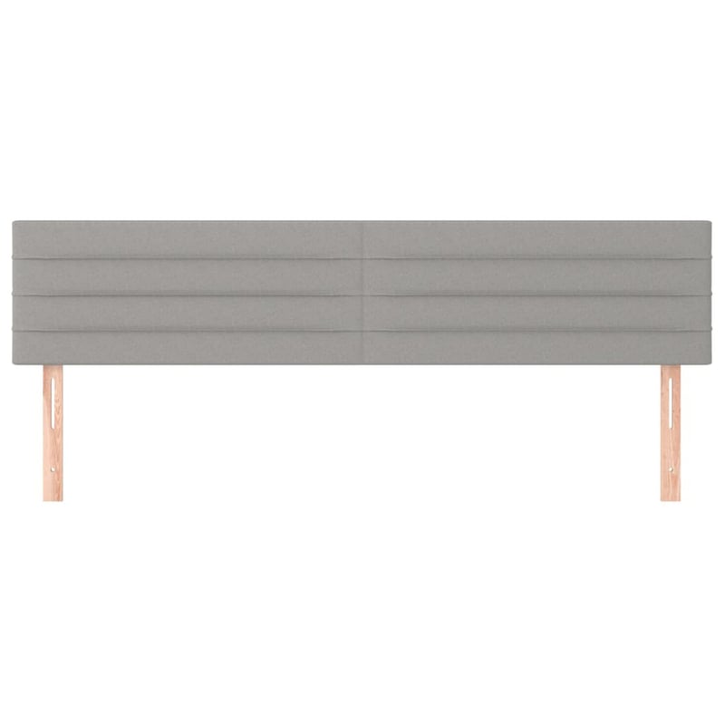 vidaXL világosszürke szövet fejtámla 160 cm