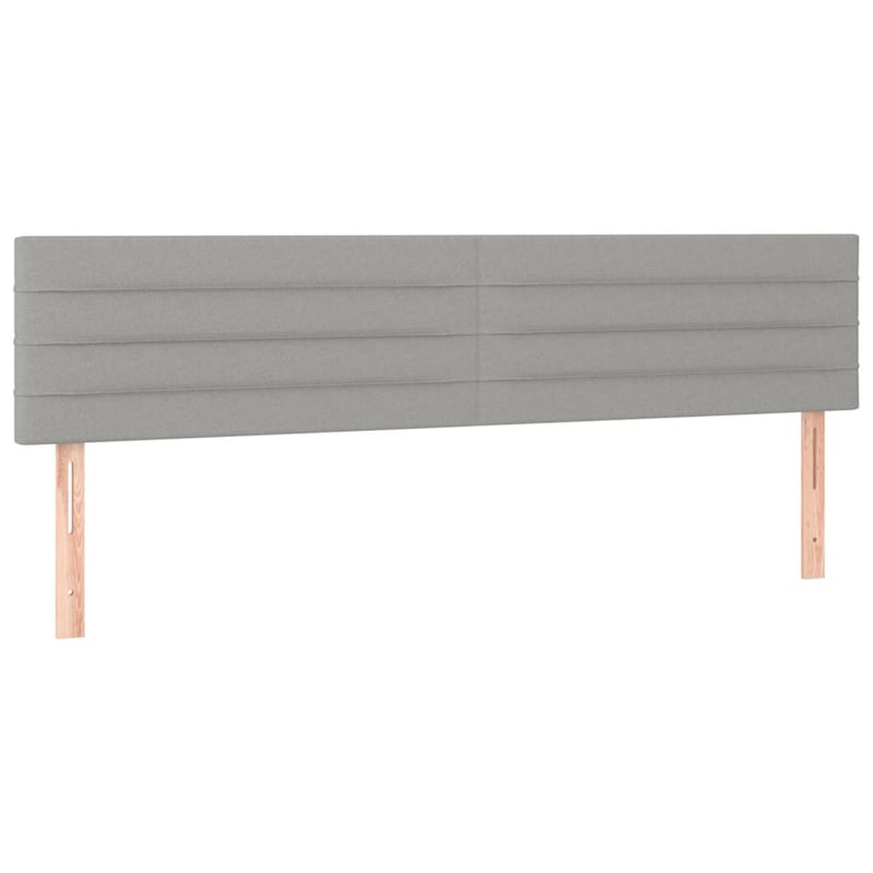vidaXL világosszürke szövet fejtámla 160 cm