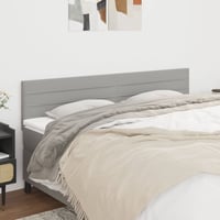 vidaXL világosszürke szövet fejtámla 160 cm 2