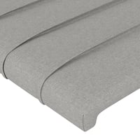 vidaXL világosszürke szövet fejtámla 160 cm 4