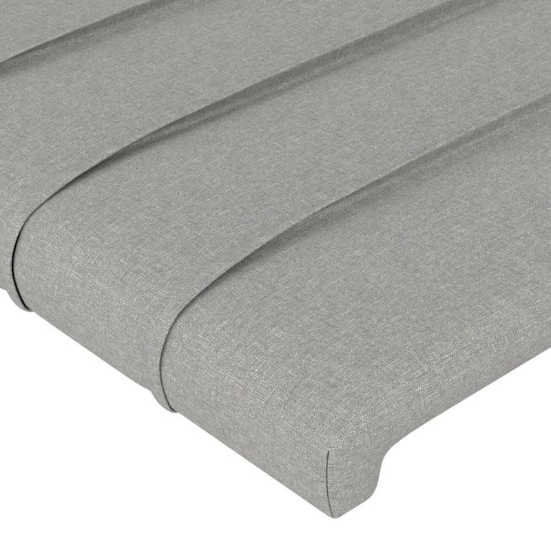 vidaXL világosszürke szövet fejtámla 160 cm