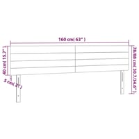 vidaXL világosszürke szövet fejtámla 160 cm 8