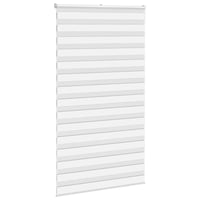 vidaXL zebramintás fehér függöny 126 cm poliészter 3