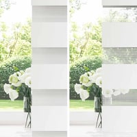 vidaXL zebramintás fehér függöny 126 cm poliészter 8