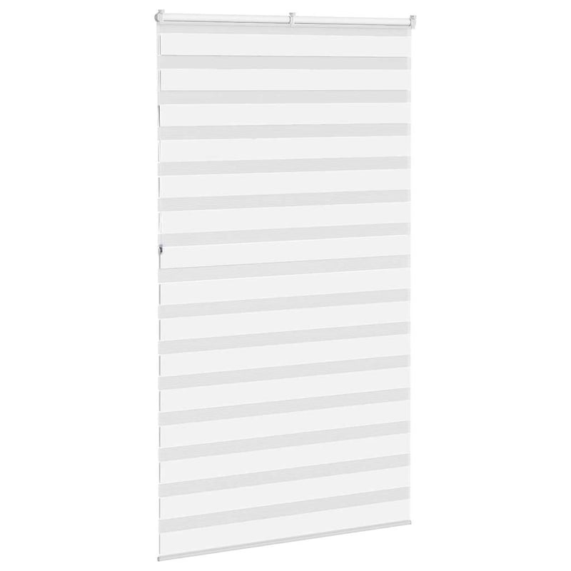vidaXL zebramintás fehér függöny 126 cm poliészter
