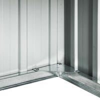 vidaXL zöld horganyzott acél kerti robotfűnyíró-tároló 92x97x63cm 8
