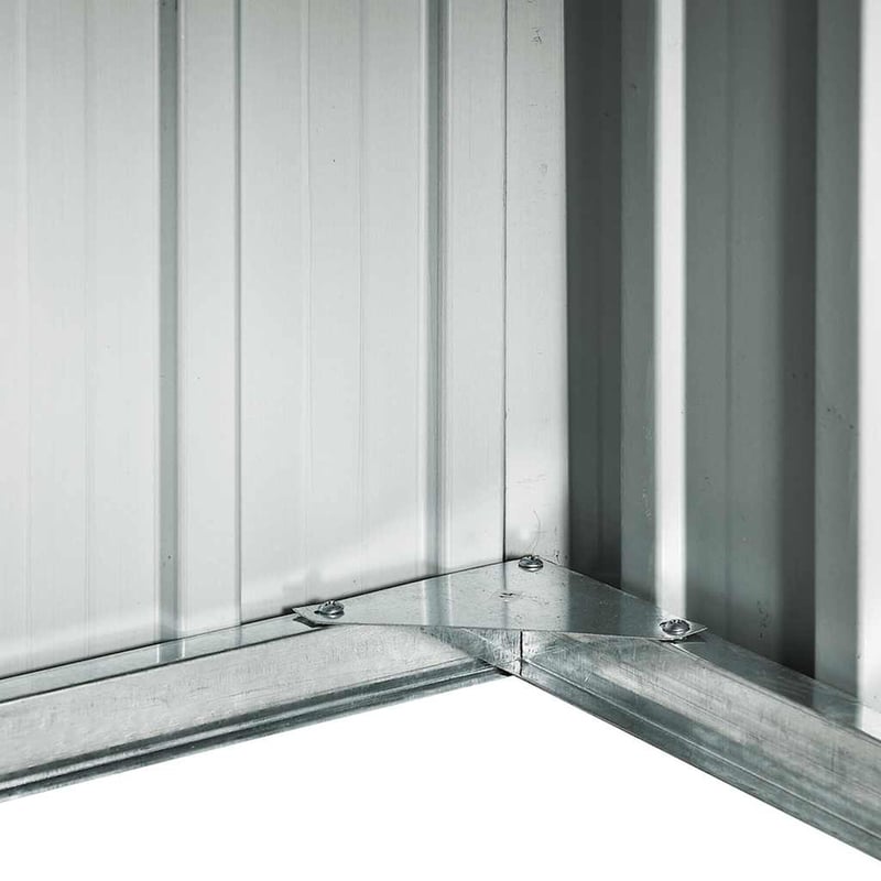 vidaXL zöld horganyzott acél kerti robotfűnyíró-tároló 92x97x63cm