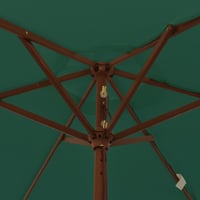 vidaXL zöld kerti napernyő fa rúddal 196x231 cm 6