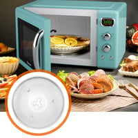 Sklenený tanier do mikrovlnnej rúry VIDETOL 27 cm, otočný tanier s 3 úchytmi, otočný krúžok a hriadeľ, univerzálna náhradná sklenená doska do mikrovlnnej rúry 6