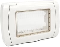 vidoelettronica Hydrobox 3/4 üléses fedél Matix/Living Light/Plana IP55 fehér/fekete 1