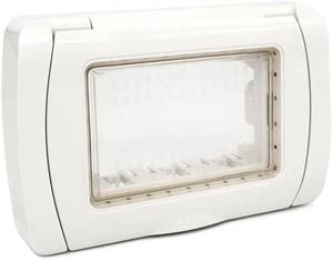 Vidoelettronica Hydrobox IP55 kryt kazety 503/504, 4-modulový - biely/čierny