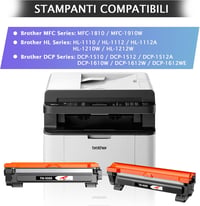 vidoelettronica Kompatibilis Toner Brother TN-1050 TN-1000 Nyomtatópatronhoz HL-1210W HL-1212W HL-1110 HL-1112 DCP-1510 DCP-1512 DCP-1610W M 5