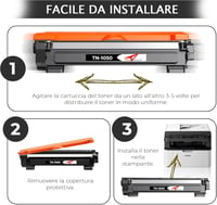 vidoelettronica Kompatibilis Toner Brother TN-1050 TN-1000 Nyomtatópatronhoz HL-1210W HL-1212W HL-1110 HL-1112 DCP-1510 DCP-1512 DCP-1610W M 6