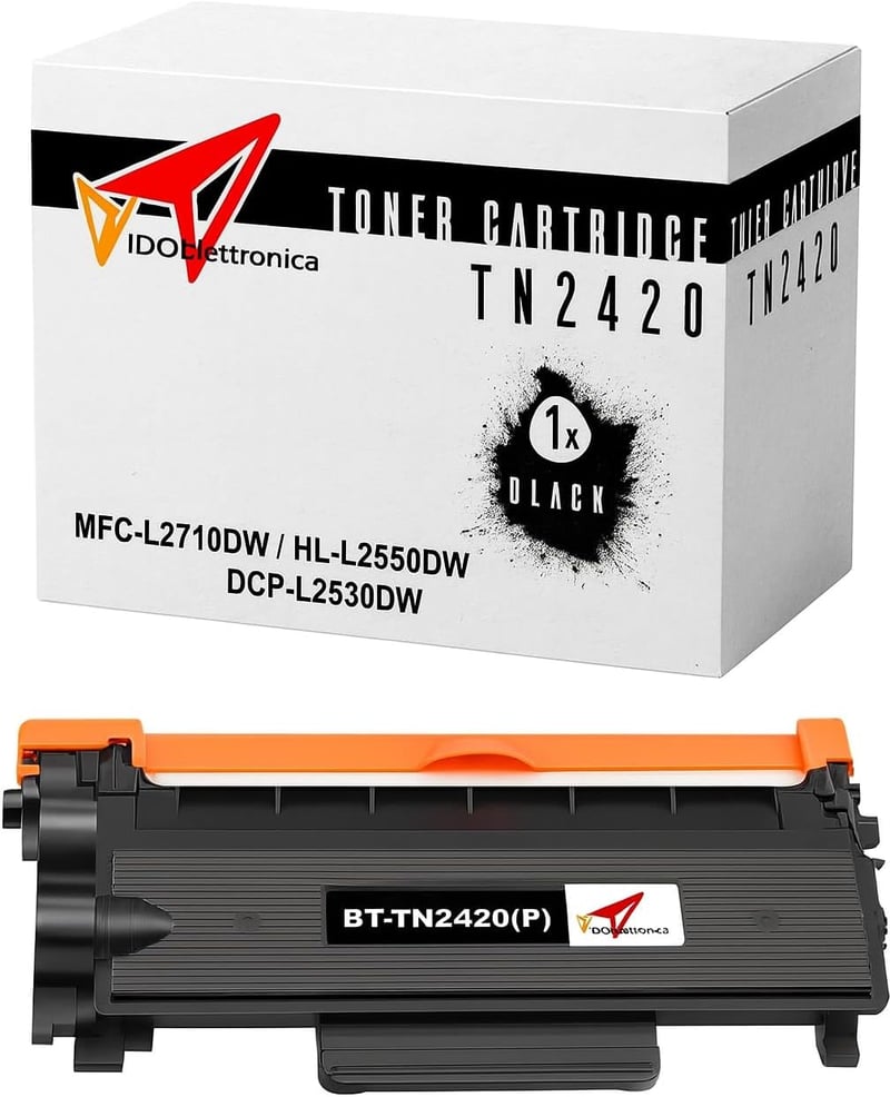 vidoelettronica TN2420 Kompatibilis Toner Patron Brother MFC-L2710DW L2750DW HL-L2350DW DCP-L2510D L2530DW Nyomtatókhoz Fekete