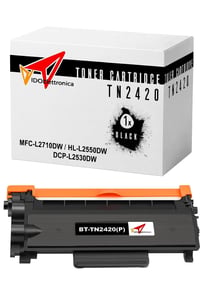 vidoelettronica TN2420 Kompatibilni toner uložak za Brother MFC-L2710DW L2750DW HL-L2350DW DCP-L2510D L2530DW pisače, crni 1