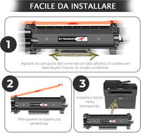 vidoelettronica TN2420 Kompatibilis Toner Patron Brother MFC-L2710DW L2750DW HL-L2350DW DCP-L2510D L2530DW Nyomtatókhoz Fekete 5