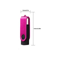 USB kľúč VIEKUU 2.0, 2 GB, otočný o 360°, 2 ks – červený a čierny 2