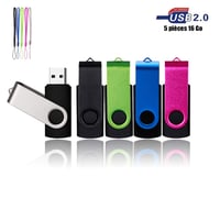 USB kľúč VIEKUU 2.0, 2 GB, otočný o 360°, 2 ks – červený a čierny 1