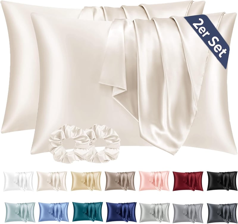 Vielit 2 db Párnatakaró 40x80 cm Bézs Selyemlágy Hajápolás