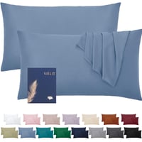 Vielit Obliečka na vankúš 40x60 cm, modrá, súprava 2 ks, mäkká obliečka z mikrovlákna, s certifikátom OEKO-TEX, hypoalergénna 1