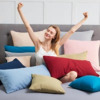 Vielit Obliečka na vankúš 40x60 cm, modrá, súprava 2 ks, mäkká obliečka z mikrovlákna, s certifikátom OEKO-TEX, hypoalergénna 6