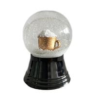 Glob de zăpadă din Viena, glob din sticlă veritabilă – aproape ca zăpada reală, motiv cu ceașcă de cafea, 4 cm 1