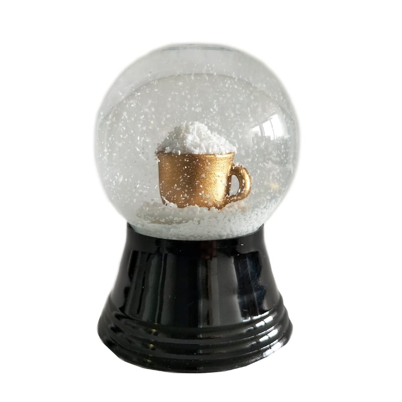 Glob de zăpadă din Viena, glob din sticlă veritabilă – aproape ca zăpada reală, motiv cu ceașcă de cafea, 4 cm