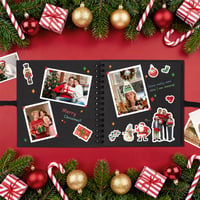 Album foto scrapbook Vienrose 20,5x20,5 cm cu 40 de pagini negre – Jurnal de amintiri artizanal 8