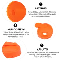 Set 6 Capace din Silicon pentru Doze VIEVRE - Capace Reutilizabile pentru Doze de Băuturi și Bere, Dispozitiv de Închidere a Dozelor 3