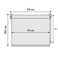 Zatemňovacia a tepelnoizolačná roleta VIEWTEX Easy Fix, slonovinová kosť, 45 x 190 cm, montáž bez vŕtania 5