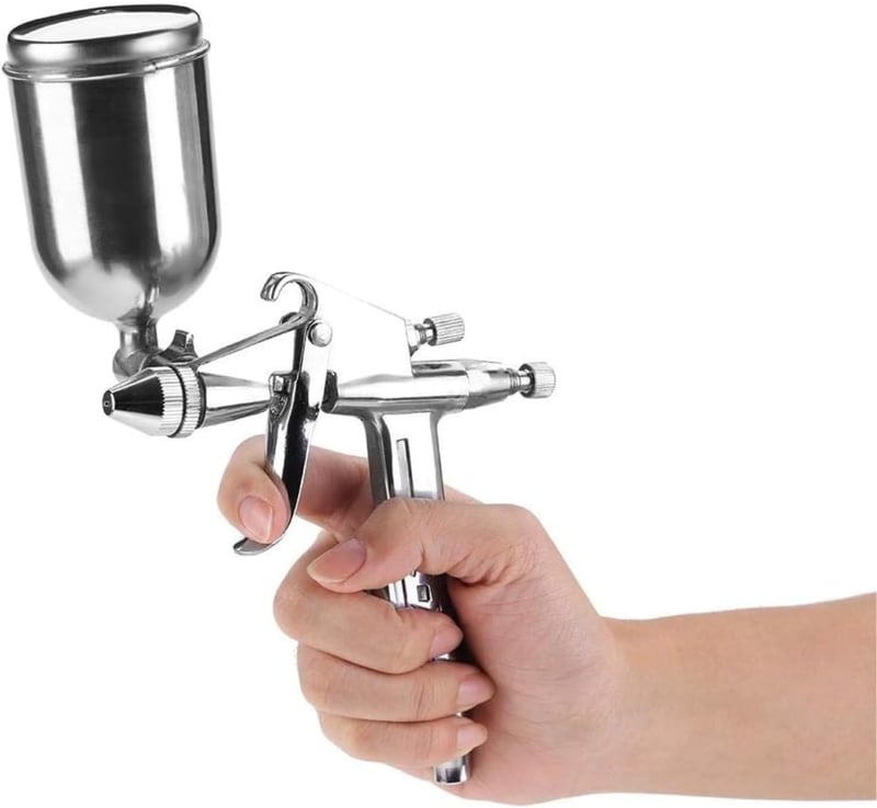 VIFER festékszóró pisztoly 0,5mm fúvókával, 125ml mini spray gun, precíziós festéshez